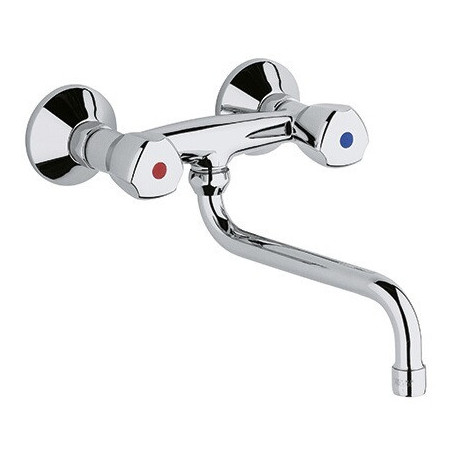 Mitigeur d'évier mural STANDARD DN 15 Terralux manette, plastique chromé KLUDI