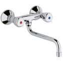 Mitigeur d'évier mural STANDARD DN 15 Terralux manette, plastique chromé KLUDI