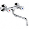 Mitigeur d'évier mural STANDARD DN 15 Terralux manette, plastique chromé KLUDI