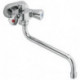 Mitigeur bain-douche STANDARD SPEZIAL DN 15 avec douchette télescopique blanc chrome KLUDI