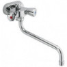 Mitigeur bain-douche STANDARD SPEZIAL DN 15 avec douchette télescopique blanc chrome KLUDI