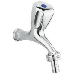 Robinet de vidange STANDARD DN 15 Poignée métal Terralux, vis de vidange chromée KLUDI