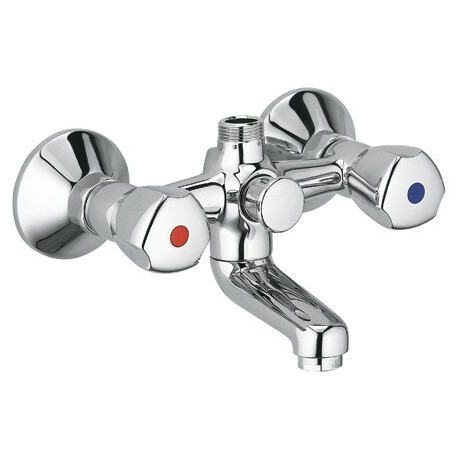 Mitigeur bain et douche STANDARD DN 15 Terralux poignée métal chromé KLUDI