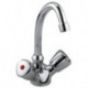 Mitigeur lavabo STANDARD DN 15 Terralux poignée plastique, bonde KLUDI chromée