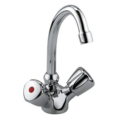 Mitigeur lavabo STANDARD DN 15 Terralux poignée plastique, bonde KLUDI chromée