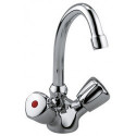Mitigeur lavabo STANDARD DN 15 Terralux poignée plastique, bonde KLUDI chromée