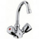 Mitigeur lavabo STANDARD DN 15 Terralux manette plastique, escamotable K chrome KLUDI