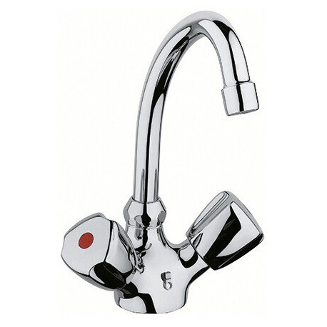 Mitigeur lavabo STANDARD DN 15 Terralux manette plastique, escamotable K chrome KLUDI