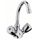 Mitigeur lavabo STANDARD DN 15 Terralux manette plastique, escamotable K chrome KLUDI