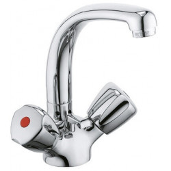 Mitigeur lavabo STANDARD DN 15 Terralux poignée plastique, bonde KLUDI chromée