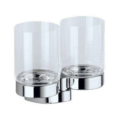 Porte-verre double SOLO en vrac, chromé KEUCO