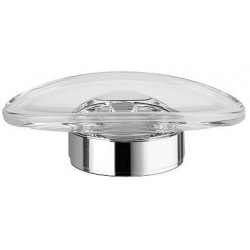 Porte-savon en verre cristal ELEGANCE en vrac en verre véritable cristal clair KEUCO