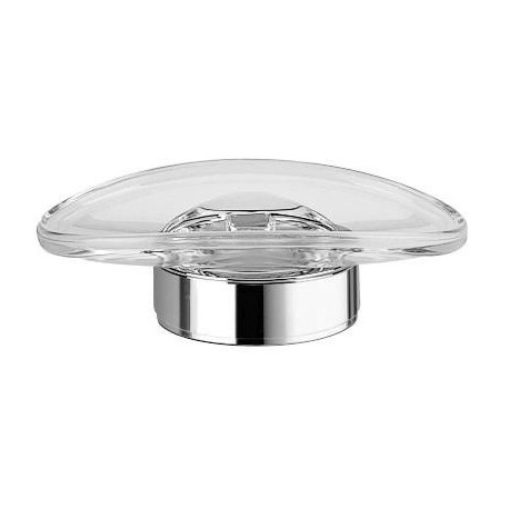 Porte-savon ELEGANCE complet avec bol en cristal véritable, chromé KEUCO