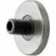 Fixation murale PLAN avec couvercle aluminium anodisé argent KEUCO