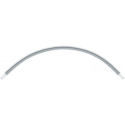 Coude 90 gr PLAN pour receveurs de douche quart de cercle aluminium anodisé argent KEUCO