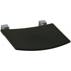 Siège rabattable siège PLAN 360 mm chromé / noir-gris RAL 7021 KEUCO