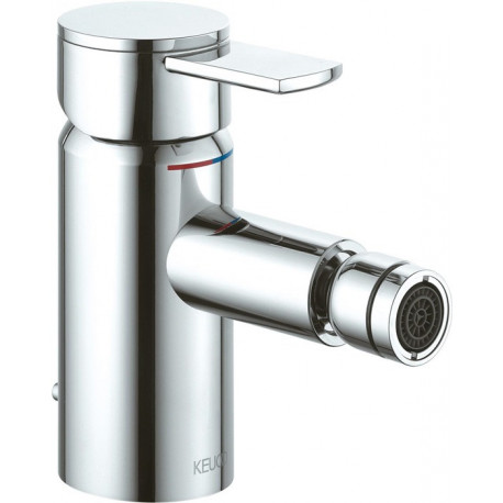 Mitigeur de bidet PLAN avec vidage 1 1/4 pouce chromé KEUCO