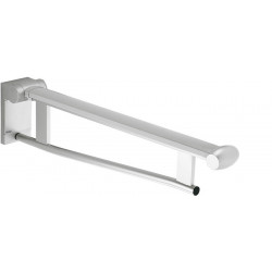 Lavabo sur rail abattant PLAN CARE, saillie 650 mm chromé / gris clair KEUCO