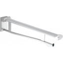 Barre d'appui rabattable pour WC PLAN CARE 700 mm, aluminium anodisé argent KEUCO
