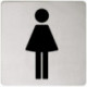 Plaque de porte PLAN symbole dames chromé KEUCO