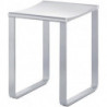 Tabouret PLAN aluminium anodisé argent / gris clair RAL KEUCO