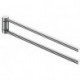 Porte-serviettes PLAN 2 volets orientable saillie 300 mm chromé KEUCO