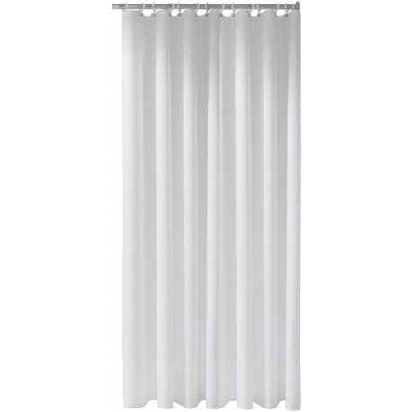 Rideau de douche PLAN uni 1400 x 2000 mm, blanc, 8 oeillets KEUCO
