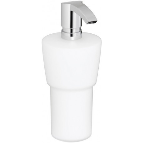 Distributeur de lotion CITY 2 en verre de cristal véritable, chromé matt KEUCO