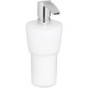 Distributeur de lotion CITY 2 en verre de cristal véritable, chromé matt KEUCO
