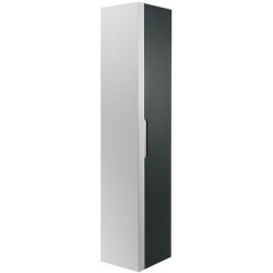 Armoire haute EDITION 300 350 x 1800 x 385 mm, battante gauche anthracite / anthracite KEUCO