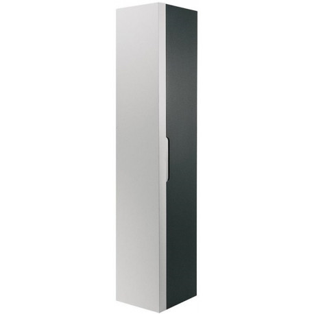 Armoire haute EDITION 300 350 x 1800 x 385 mm, battante gauche anthracite / anthracite KEUCO