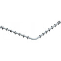Kit barre de rideau de douche PLAN pour douche carrée, coudée 1200 x 1200 mm, chromé KEUCO