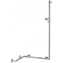 Main courante de douche PLAN avec barre de douche 597/880/1265 mm chromée KEUCO