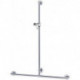 Main courante de douche PLAN avec barre de douche 982/1263 mm, aluminium anodisé argent / v KEUCO