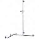 Main courante de douche PLAN avec barre de douche 797/1097/1263 mm, aluminium anodisé argent KEUCO