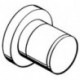 Set de finition pour robinet d'arrêt UP DN 15 / DN 20 finition aluminium KEUCO