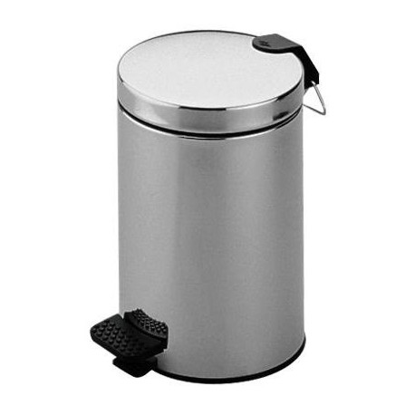 Poubelle aluminium anodisé argent KEUCO