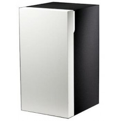 Élément bas EDITION 300 350 x 650 x 385 mm, charnières à gauche, blanc alpin brillant / placage olive KEUCO