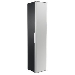 Armoire haute EDITION 300 350 x 1800 x 385 mm, battante droite anthracite / blanc alpin brillant KEUCO