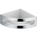 Panier de douche d'angle ELEGANCE insert plastique en 2 parties, blanc chromé KEUCO