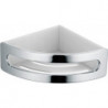 Panier de douche d'angle ELEGANCE insert plastique en 2 parties, blanc chromé KEUCO