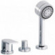Mitigeur bain EDITION 300 3 trous montage sur rebord de bain chromé KEUCO