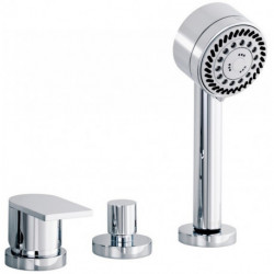 Mitigeur bain EDITION 300 3 trous montage sur rebord de bain chromé KEUCO