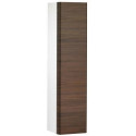 Colonne ELEGANCE charnière de porte à droite blanc brillant / placage noyer KEUCO