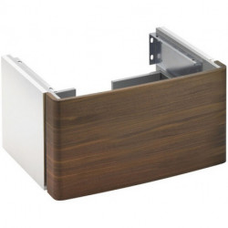 Meuble sous-vasque ELEGANCE 700 x 360 x 490 mm blanc / placage ébano KEUCO