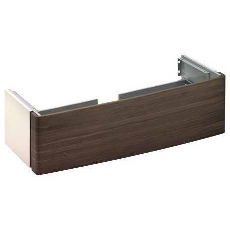 Meuble sous-vasque ELEGANCE 1300 x 360 x 508 mm blanc brillant / blanc brillant KEUCO