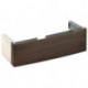 Meuble sous-vasque ELEGANCE 1300 x 360 x 508 mm anthracite / blanc KEUCO