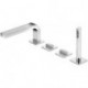 Mitigeur bain EDITION 11 4 trous encastrement sur rebord baignoire saillie 220mm chromé KEUCO