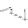 Mitigeur bain EDITION 11 4 trous encastrement sur rebord baignoire saillie 220mm chromé KEUCO