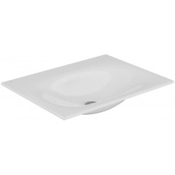 Lavabo en céramique EDITION 11 sans trou pour robinet 705 x 17 x 538 mm blanc KEUCO